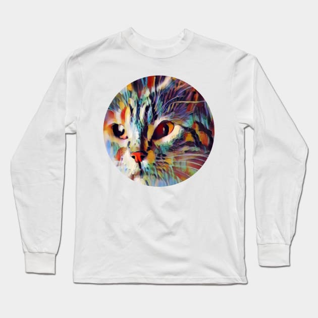 Fun floppy cat Long Sleeve T-Shirt by GoranDesign